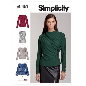 Simplicity Sewing Pattern 9451 11266 Knit Tops Misses Size 6-14